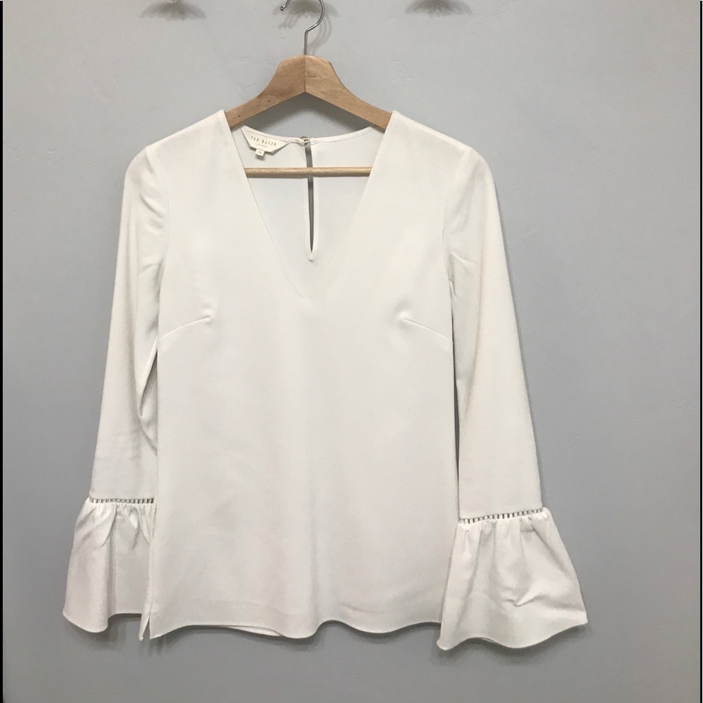 Ted Baker deep V blouse.